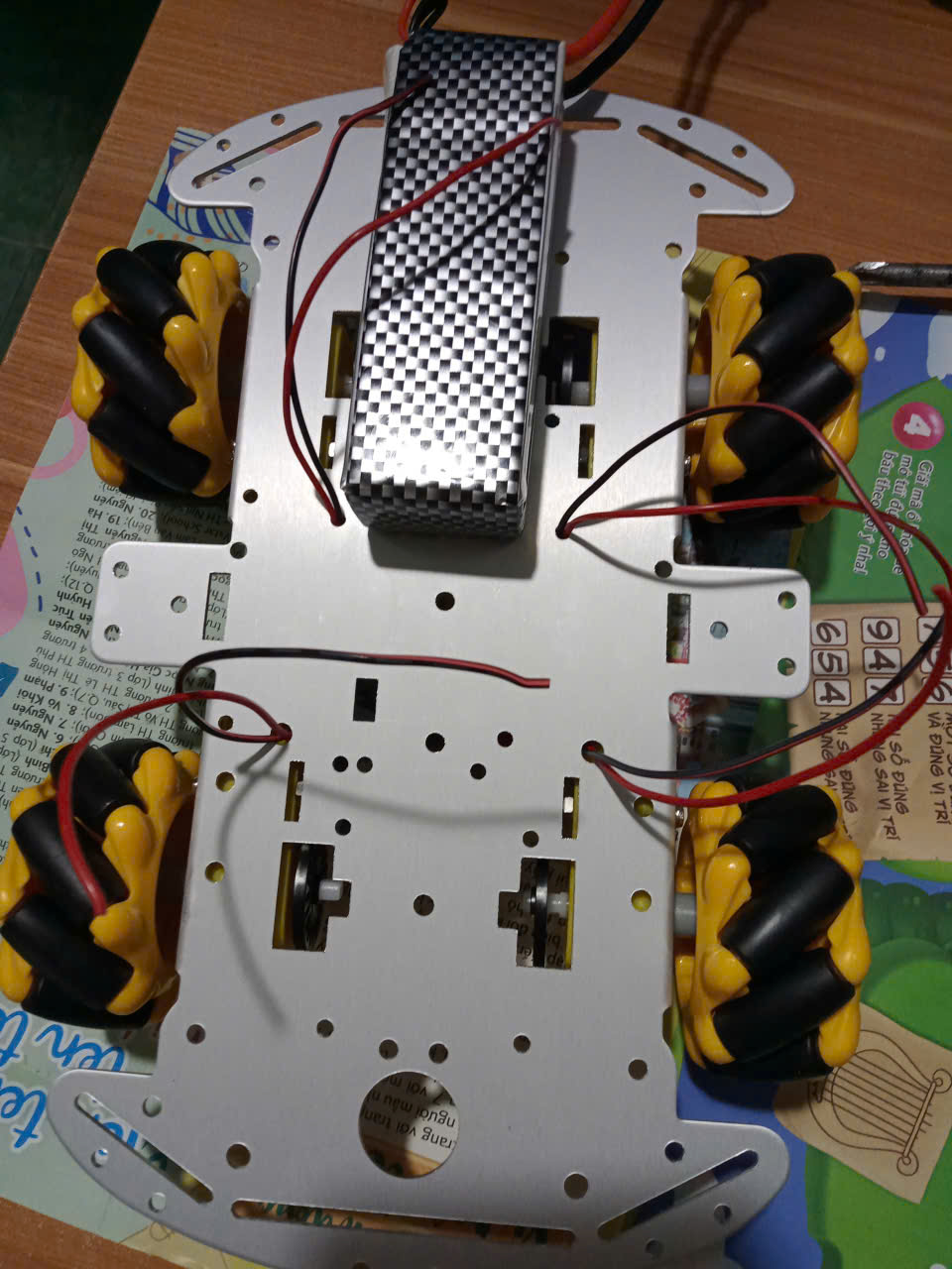 This is the first version of my robot garbage collection car.